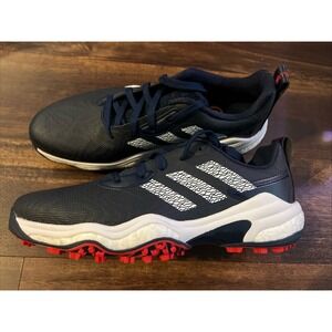 New Adidas Mens Code Chaos 25 Golf Shoes Size 10 Navy White Red